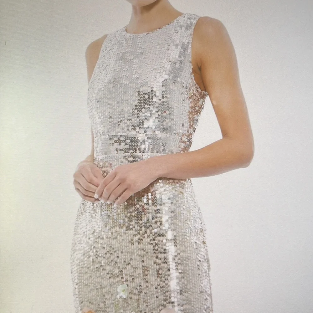 NWT Max Duggal sequin Ombré cocktail dress - Picture 3 of 4